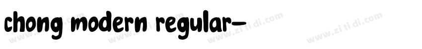 chong modern regular字体转换